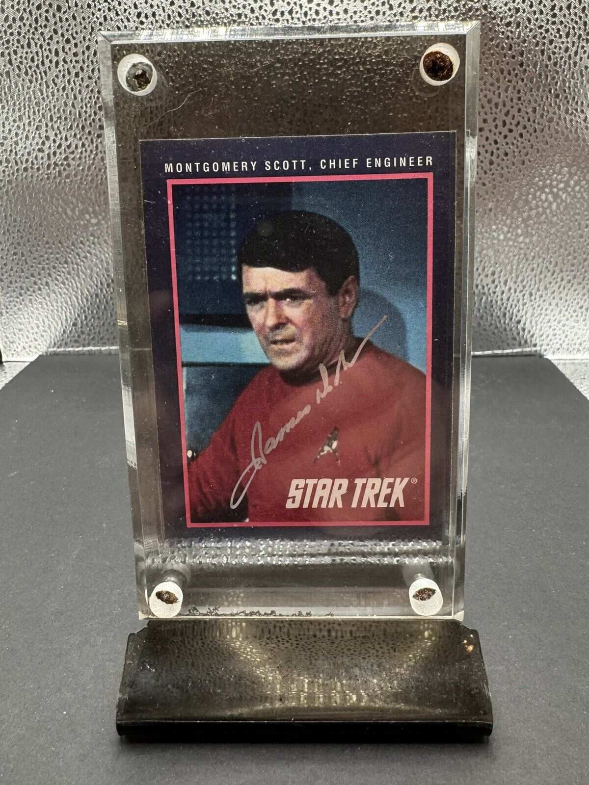 Star Trek Montgomery Scott  1991 Trading Card #103 - Signed by James Doohan