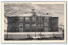 Plainfield Connecticut Postcard Plainfield Grammar School c1940 Vintage Antique picture