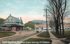 Train Depot Railroad Station South Royalton Windsor County Vermont Postcard picture