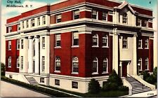 Postcard City Hall Building Middletown New York B145 picture