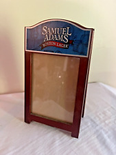 SAMUEL SAM ADAMS BOSTON BEER MENU SIGN PICTURE FRAME TABLE TOP STAND picture