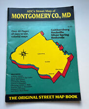 Montgomery Co County MD Street Map Atlas Book Maryland ADC 1989 Vintage picture
