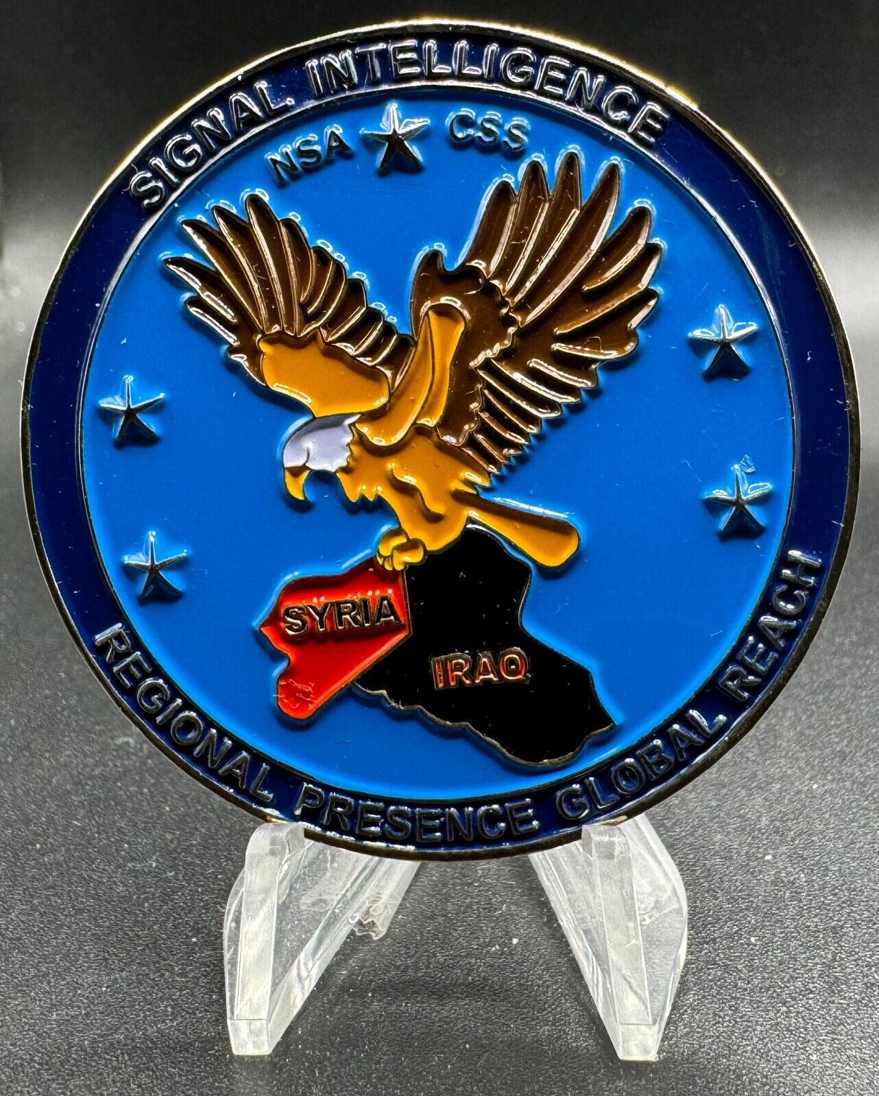 NSA CSS Signal Europe Middle East Intelligence Regional Military Challenge Coin
