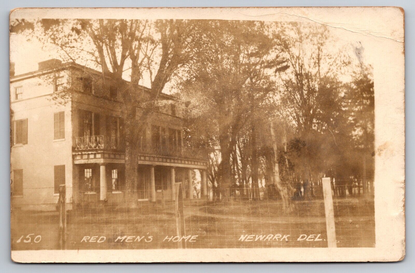 Red Men\'s Fraternal Home Newark Delaware DE c1910 Real Photo RPPC