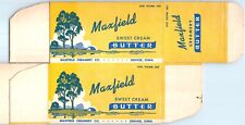 Denver IA Maxfield Creamery Sweet Cream Butter Unused Box Gaylord Dairy Vtg 5N picture