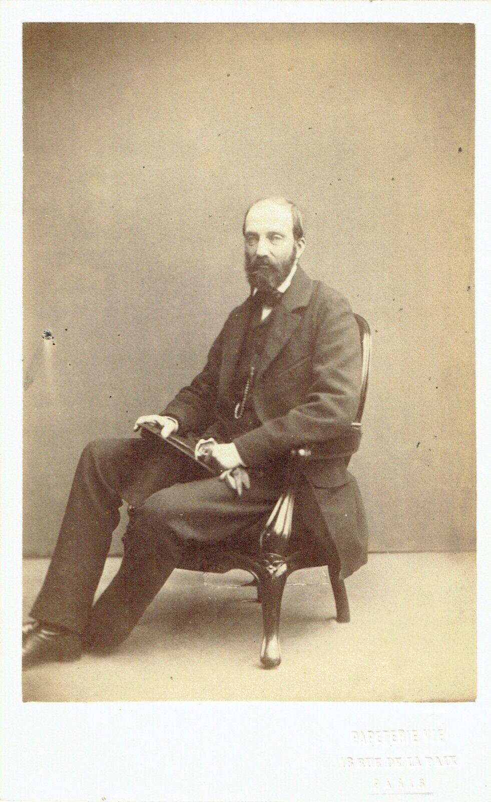 John WATKINS CDV CA 1860 FRANÇOIS D'ORLEANS Prince de Joinville