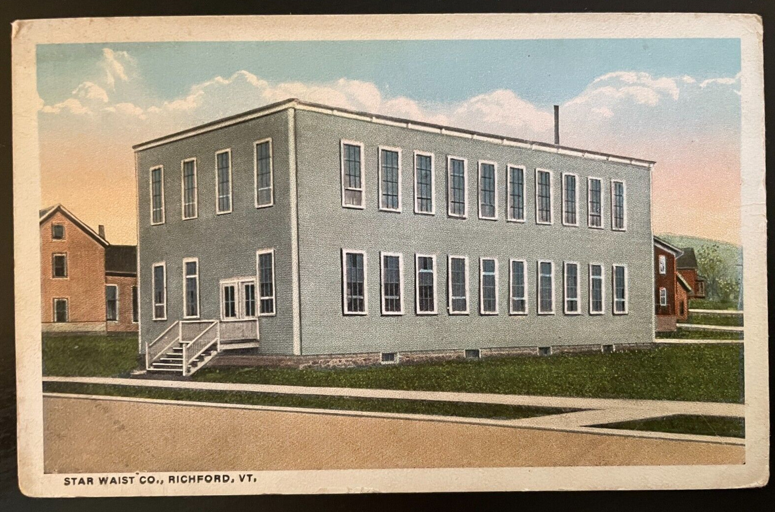 Vintage Postcard 1907-1915 Star Waist Co. Richford, Vermont (VT)