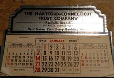 1940 calendar The Hartford-Connecticut Trust Co. Rockville,Ct. picture