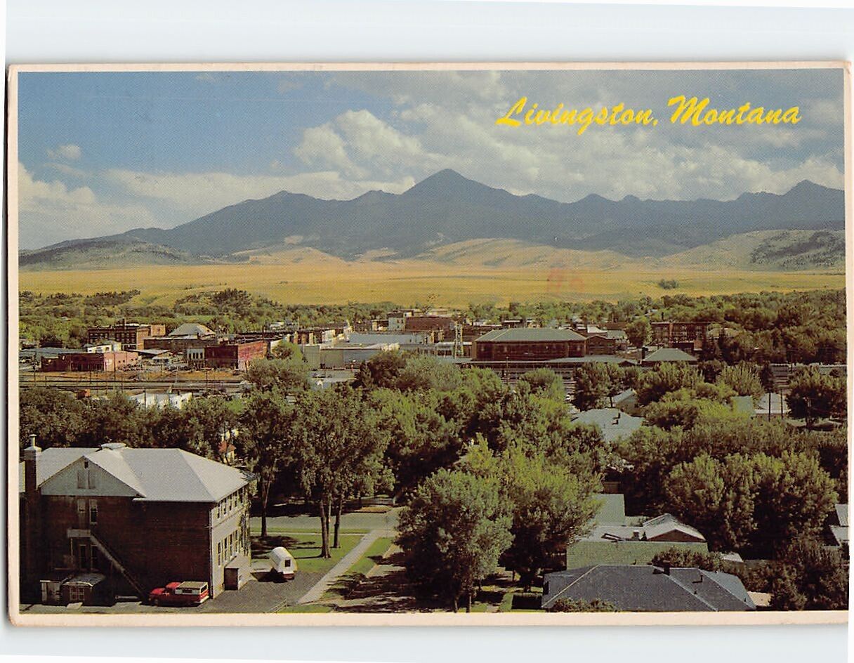 Postcard Skyline from the North Livingston Montana USA