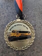 BNSF Railroad Berkshire Hathaway Warren Buffet 5k Medal Rare Item Burlington  picture