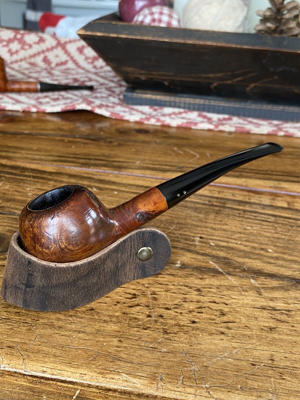 Brigham 2 Dot tobacco pipe Vintage #213 Apple Fully Restored