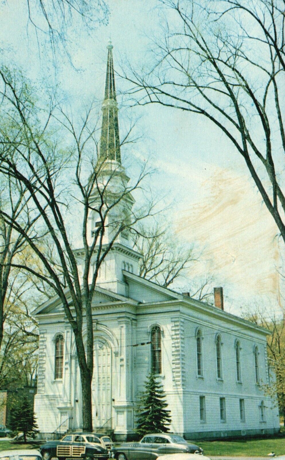 Postcard VT Montpelier Unitarian Church of the Messiah Chrome Vintage PC G7404
