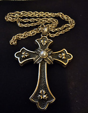 Limited Edition Sarah Coventry Cross Pendant (1975) Collectable Jewelry Crucifix picture
