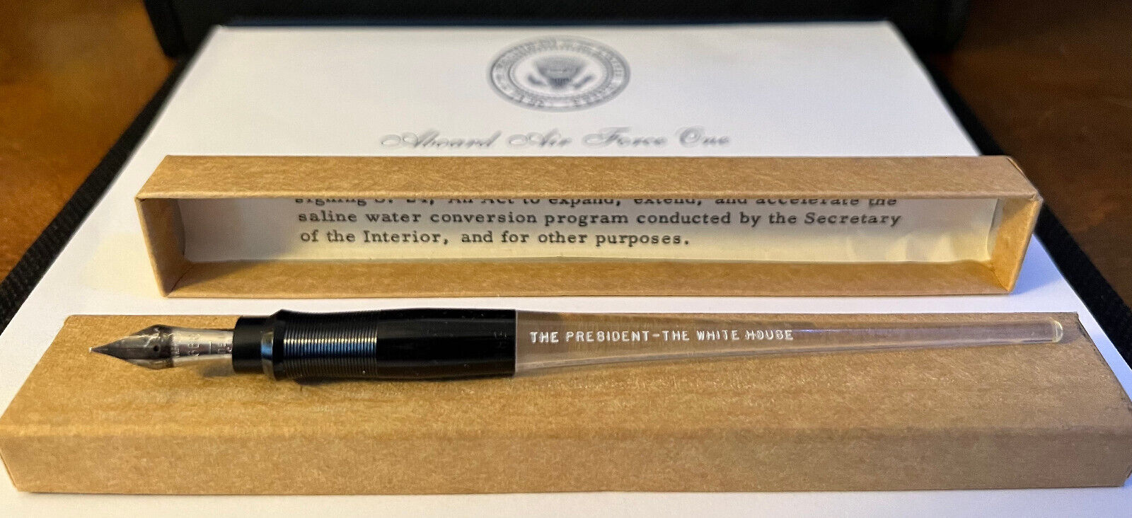 Lyndon Johnson White House Bill Signing Pen (Esterbrook) Used on August 11, 1965