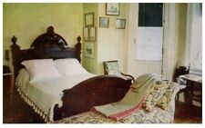 BEDROOM,HOME OF FRANKLIN D ROOSEVELT,HYDE PARK,NY.VTG POSTCARD*A2 picture
