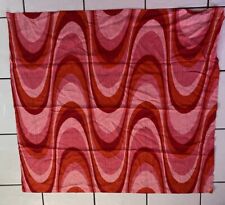 Vintage Dekoplus Fabric Pink Red Wave Geometric Panton Style Panel Curtain Wall picture