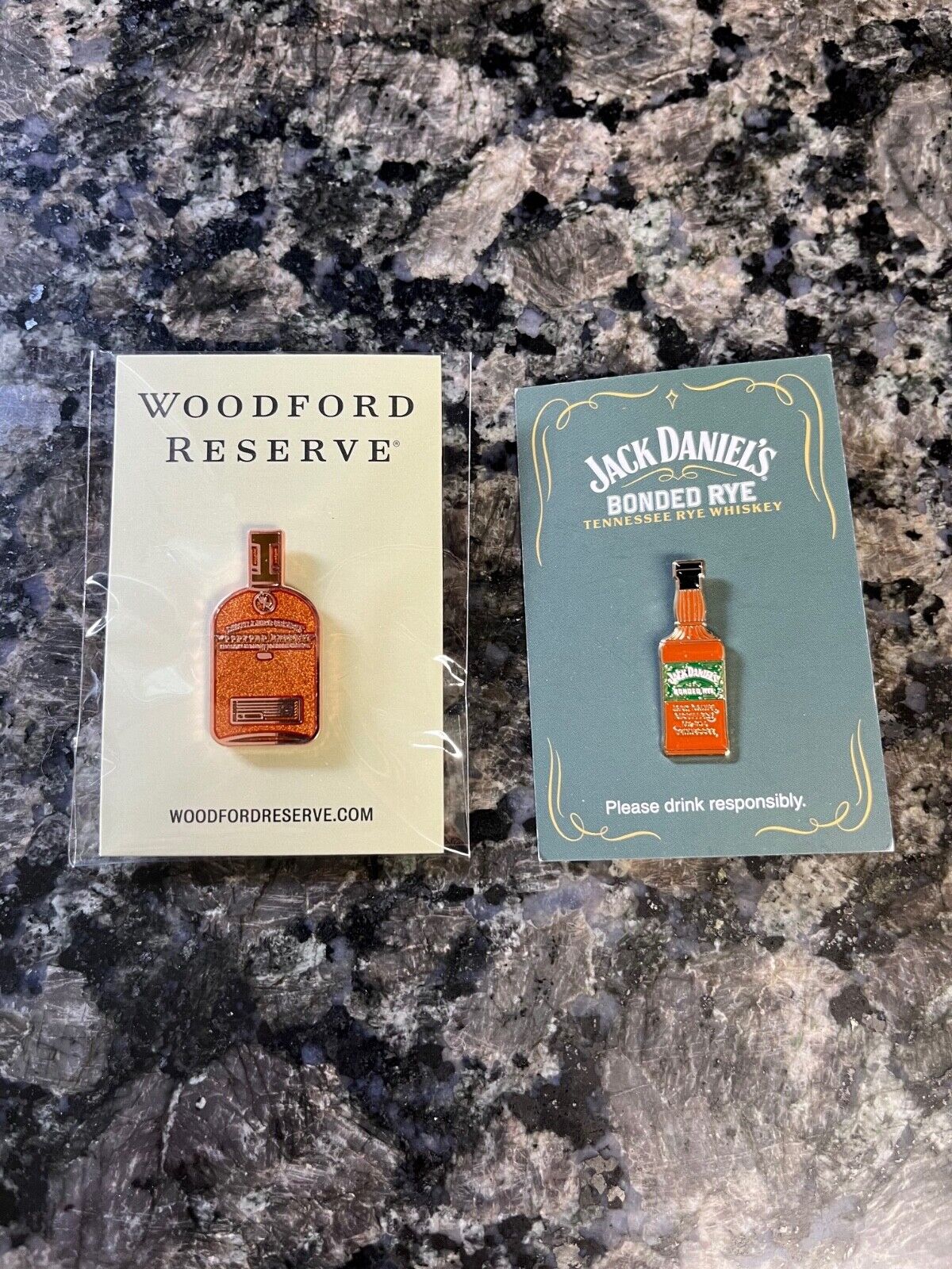 Woodford Reserve Jack Daniels Bonded Rye Kentucky Bourbon Whiskey Enamel Pins