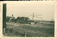 1945 WWII GI's near Wessel Germany  Photos #14 destroyed ? picture