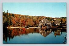 Groton Vermont Rickers Mill & Pond Scenic New England Landscape Chrome Postcard picture