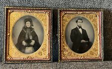 Lovely Antebellum Years~Reconstruction Era~TIN TYPE Photos in Adjoining Cases. picture