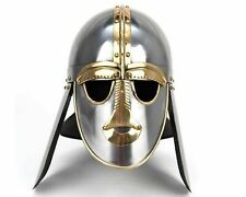Sutton hoo helmet Medieval Anglo Saxon helm Knight Armor picture
