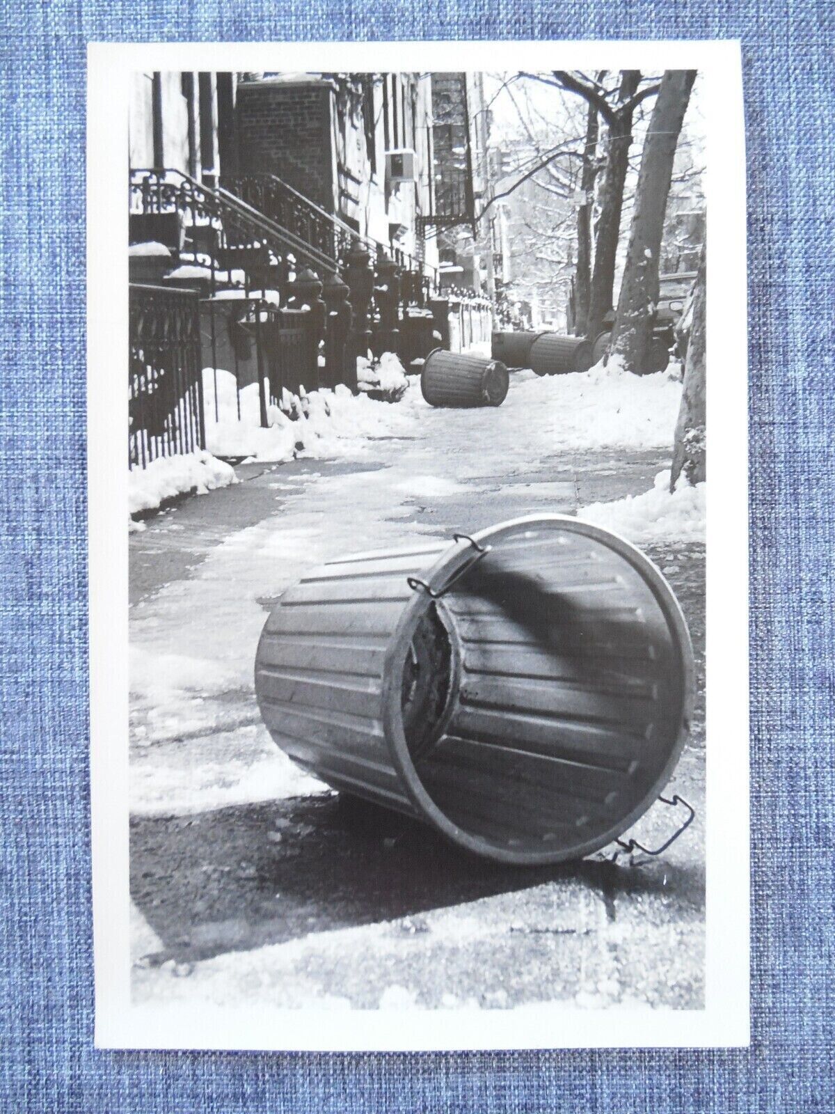 Brattleboro Vermont Vintage Photo Postcard Winter Street Scene unposted 1980s