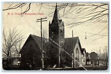 Montpelier Ohio OH RPPC Photo Postcard Methodist Episcopal Church Exterior 1912 picture