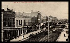 Sheldon Iowa 3rd Ave Looking North 1900's First National Bank Attorney Postcard picture
