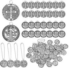 120 Pieces St Benedict Medals Accessory Set, 60Pcs 0.9 x 0.79in Cross Protection picture