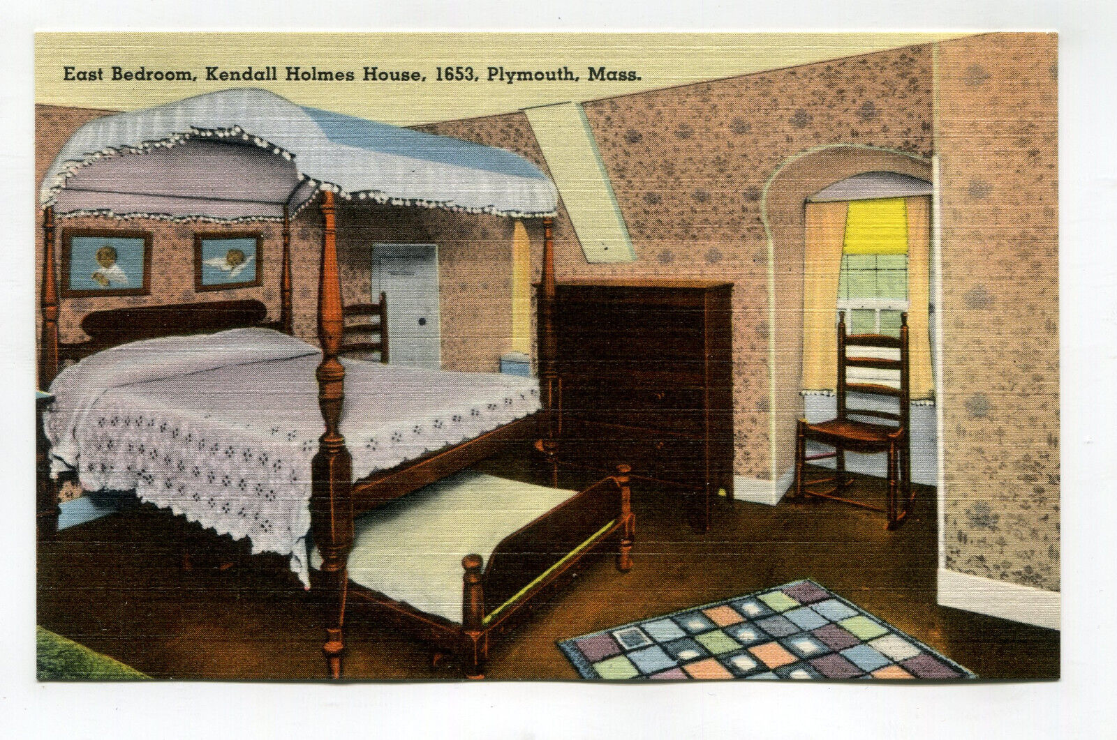 EAST BEDROOM KENDALL HOLMES HOUSE 1653 PLYMOUTH MASS