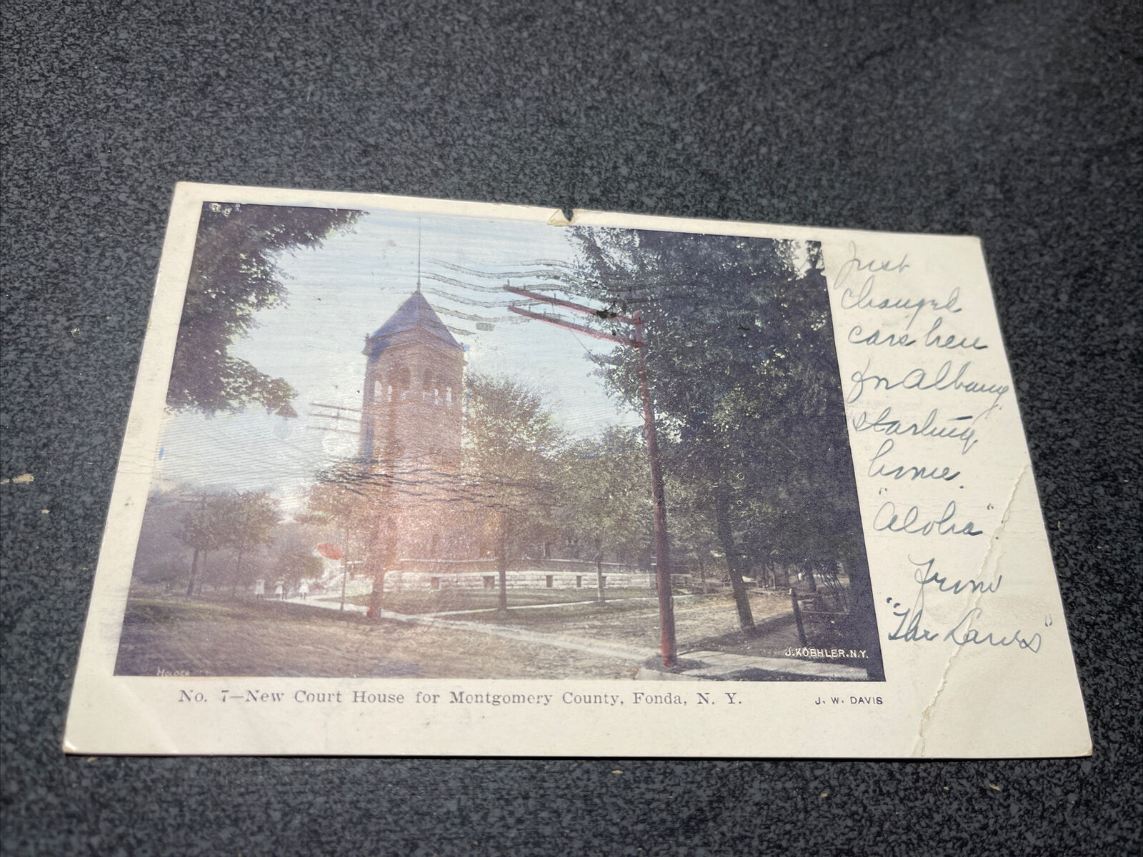 New Courthouse For Montgomery County Fonda New York Postcard