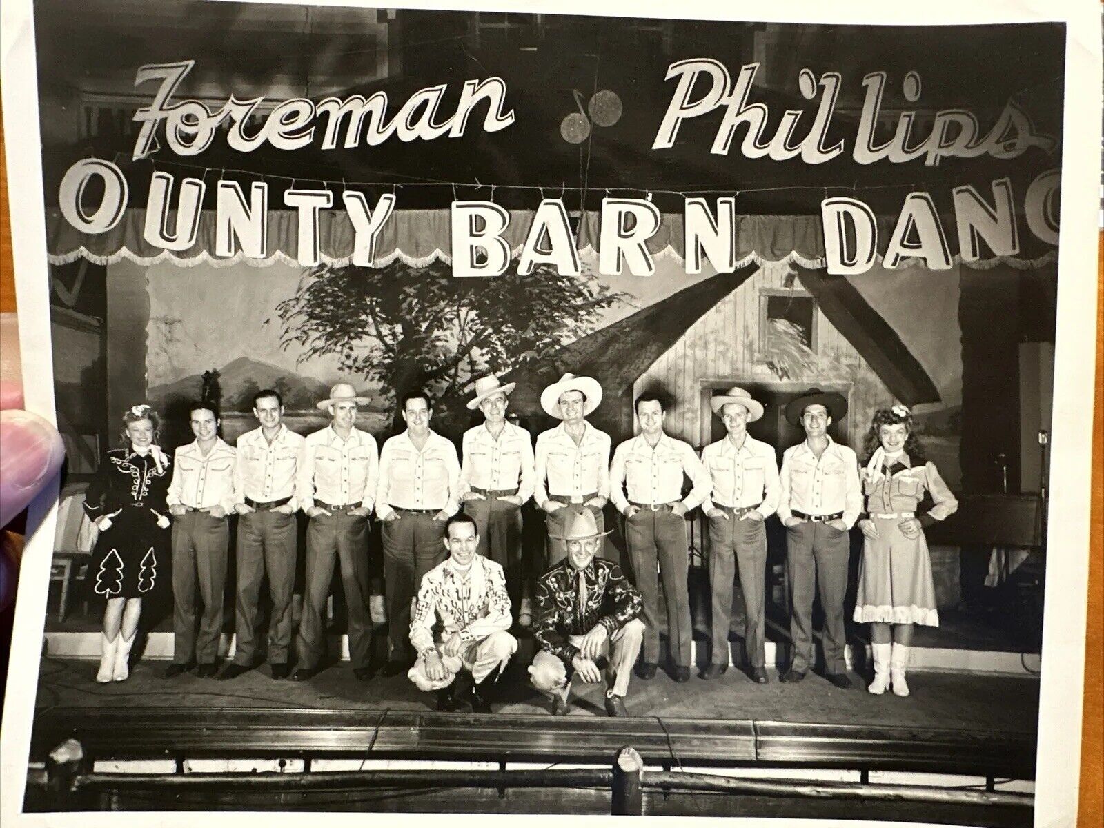 Spade Cooley’s Barn Dance Boys photo  Foreman Phillips County Vintage RARE