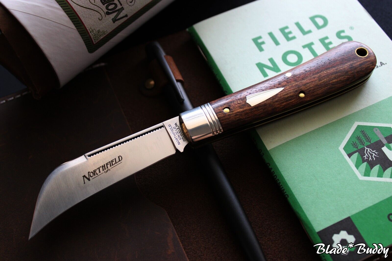 GEC #47 Northfield Harvester | Chechen Rosewood | Great Eastern Cutlery | 47P123