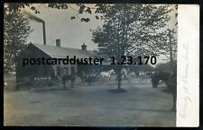 Inscribed CLARENCE CENTRE New York 1910s Creamery. Real Photo Postcard picture