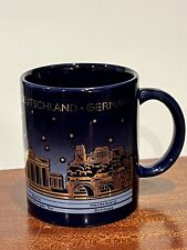 Berlin Germany Skyline Cobalt Blue Gold Trim Coffee Mug picture