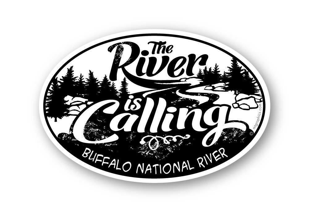 River is Calling Buffalo National River Sticker