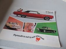 1967 Plymouth Fury, Belvidere, Valiant Sales Brochure picture