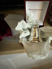 Reed & Barton Christmas 2020 STERLING Silver Bell Ornament New in Box picture