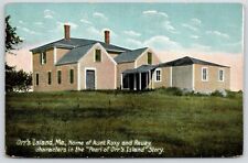 Orr's Island Maine~Aunt Roxy Home~Harriet Beecher Stowe~Pearl Orr's Island~1910 picture