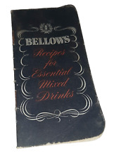 50s Bellows Co. Recipes for Essential Mixed Drinks Cocktails Mini  Book 2x4