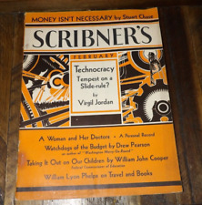 Scribner's Magazine Feb, 1930's-Technocracy-Virgil Jordan picture