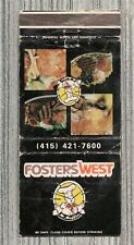 Matchbook Cover-Fosters West Restaurant San Francisco California-5286 picture