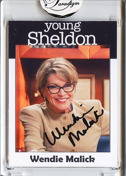 -YOUNG SHELDON- Wendie Malick Signed/Autograph/Auto TV Card - Big Bang Theory
