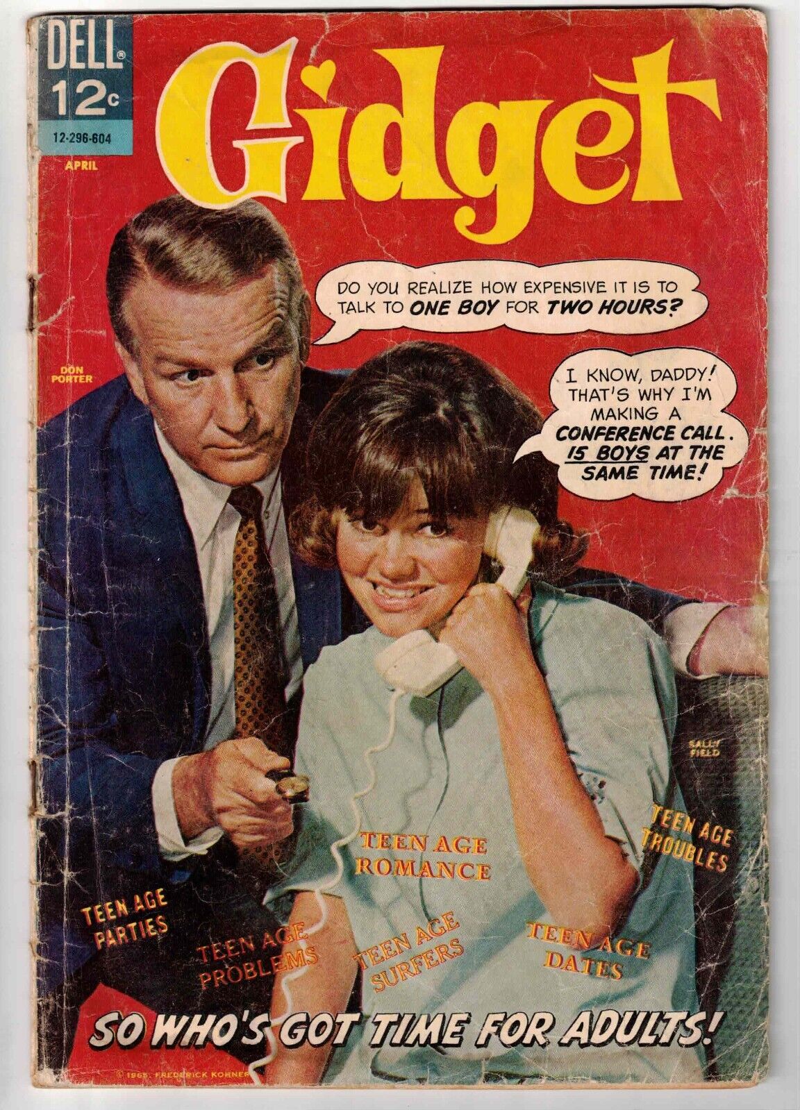 GIDGET (TV) #1 1966 FIRST ISSUE SALLY FIELD PHOTO COVER SILVER AGE