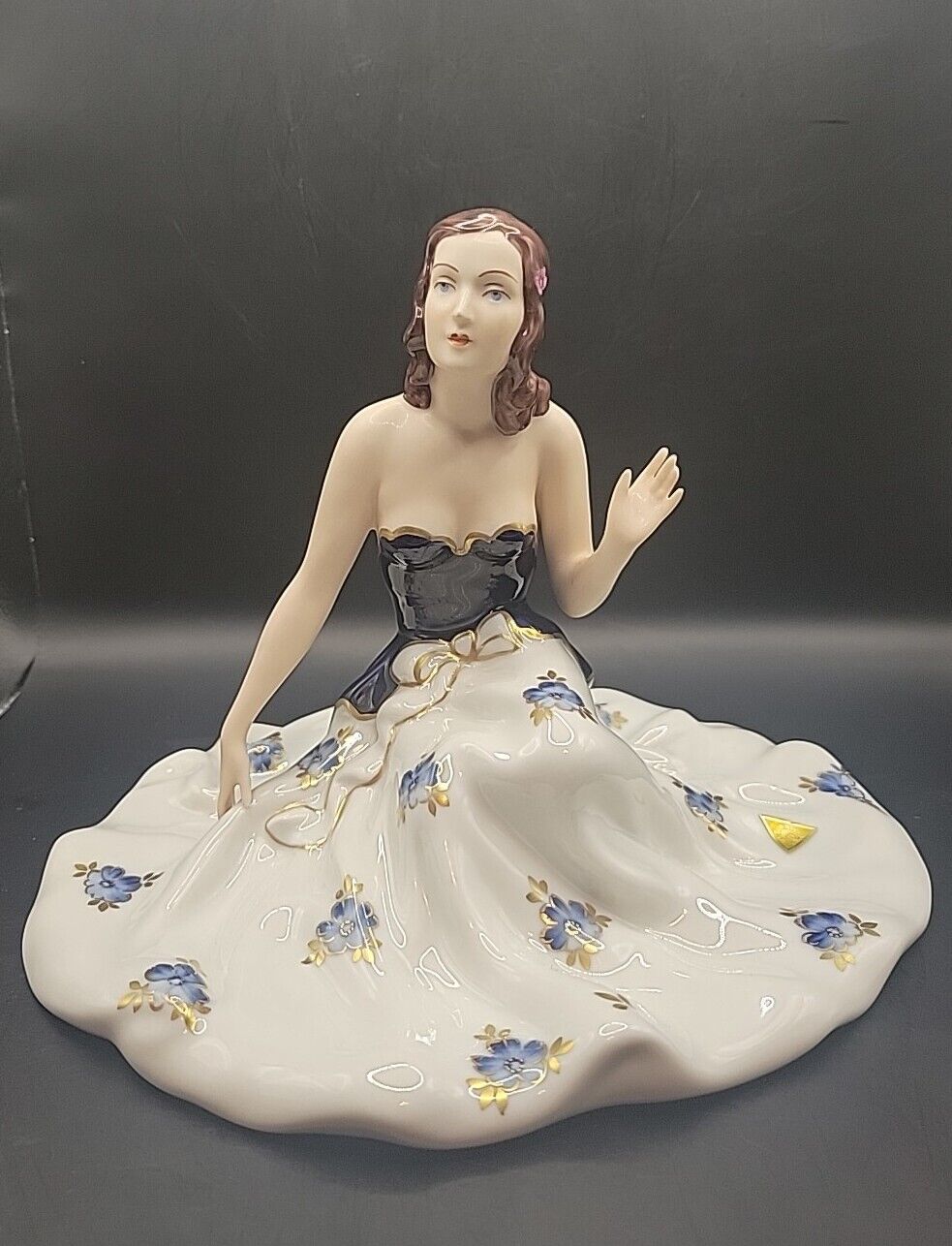Royal Dux Seated Lady Figurine 