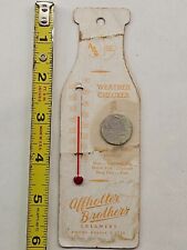 1950's Affholter Brothers Creamery Weather Checker Wyandotte Michigan picture