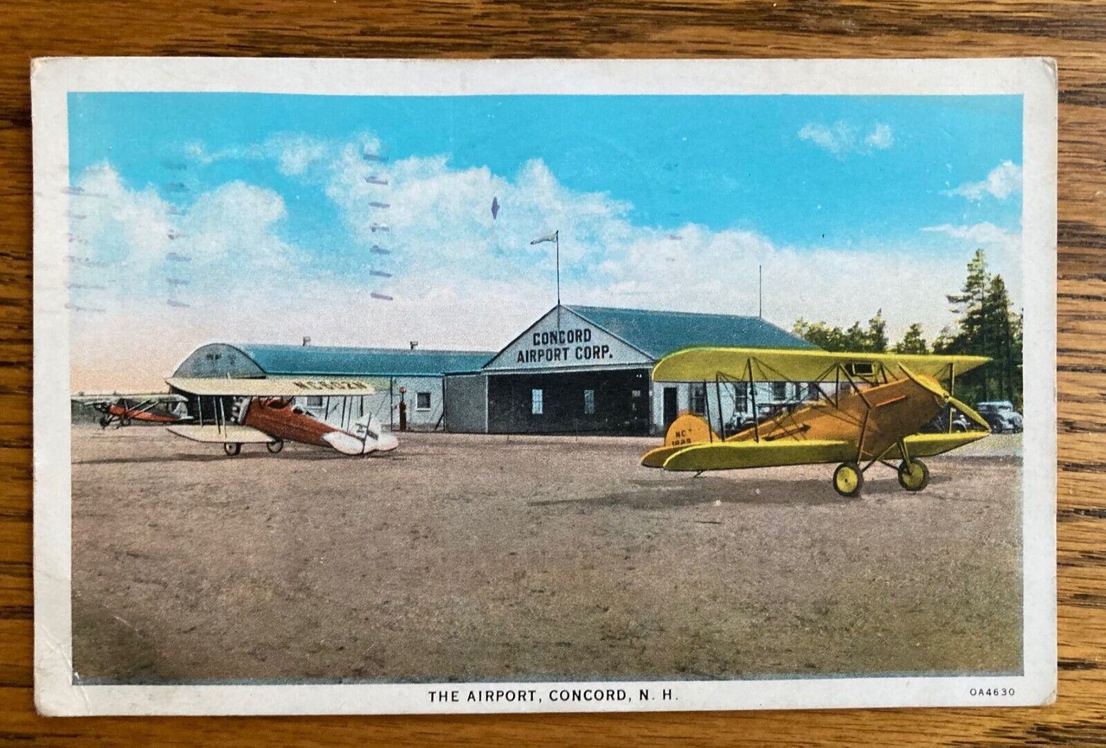 CONCORD, NEW HAMPSHIRE: Concord Airport Corp. Hangars & Biplanes ca1930