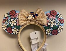 Disney Parks Loungefly Port Orleans Riverside Flowers Minnie Ears Headband - NEW picture