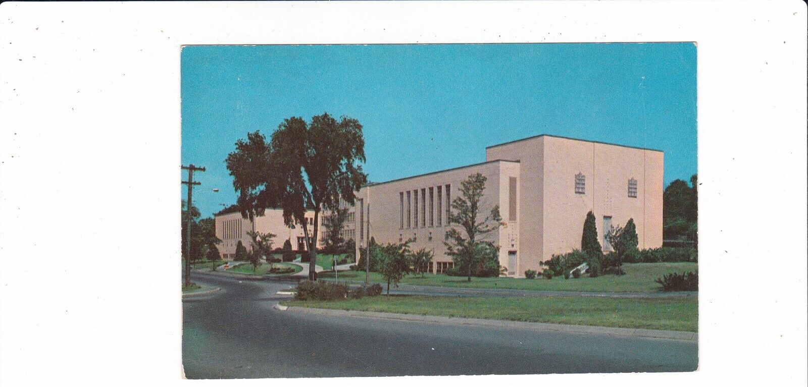 Braintree, Mass. mid-century postcard / Archbishop Williams High School