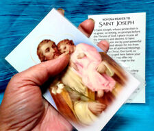 Saint Joseph Novena Prayer Large Print JUMBO Laminated Holy Card ❤️ NEW ❤️ picture